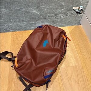Cotopaxi Brown Backpack with Blue Accents